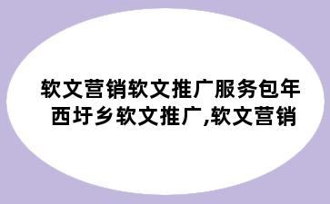 软文营销软文推广服务包年 西圩乡软文推广,软文营销